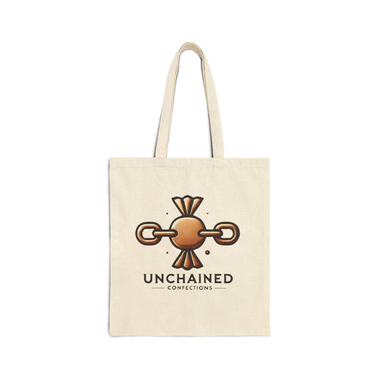 Unchained Connections Cotton Canvas Tote Bag | Eco-Friendly Shopping, Beach Bag, Daily Use, Gift for Her, Sustainable Style