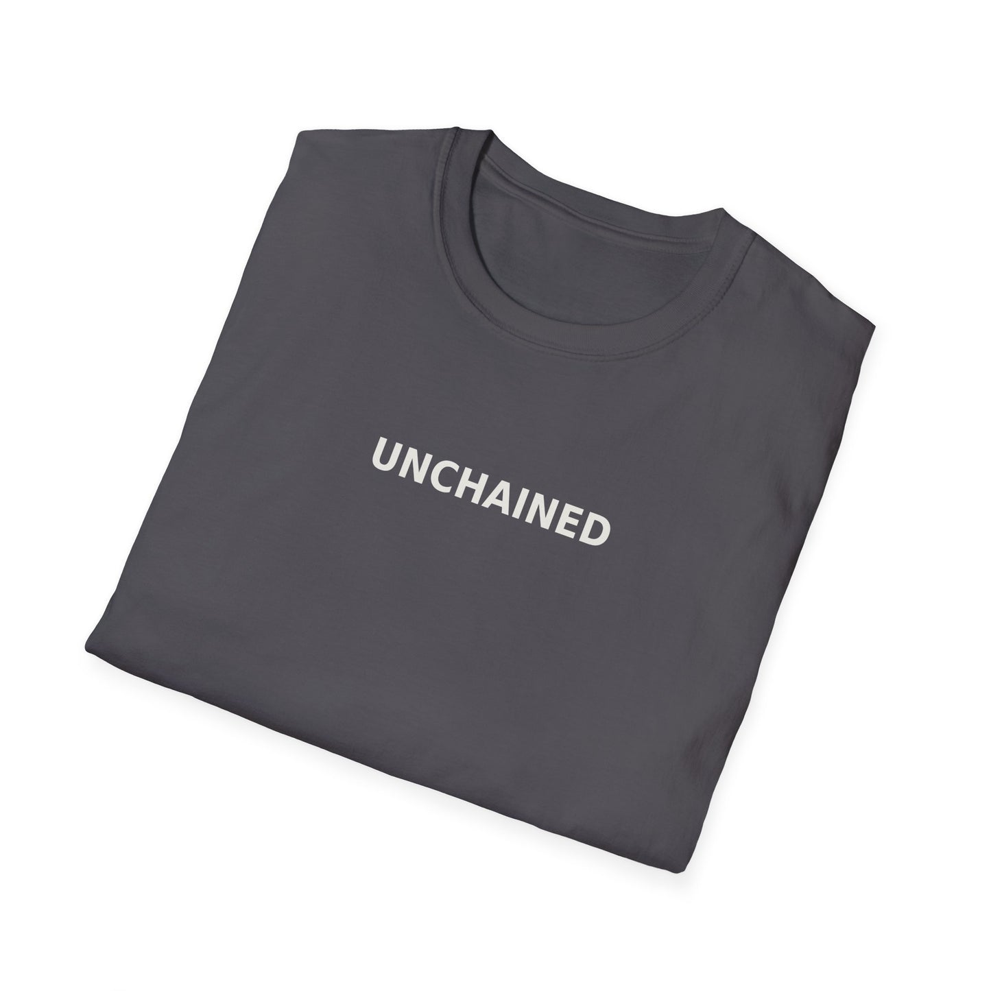 Unchained Statement Shirt “Don’t Judge, Jesus Came to Save” Back Graphic