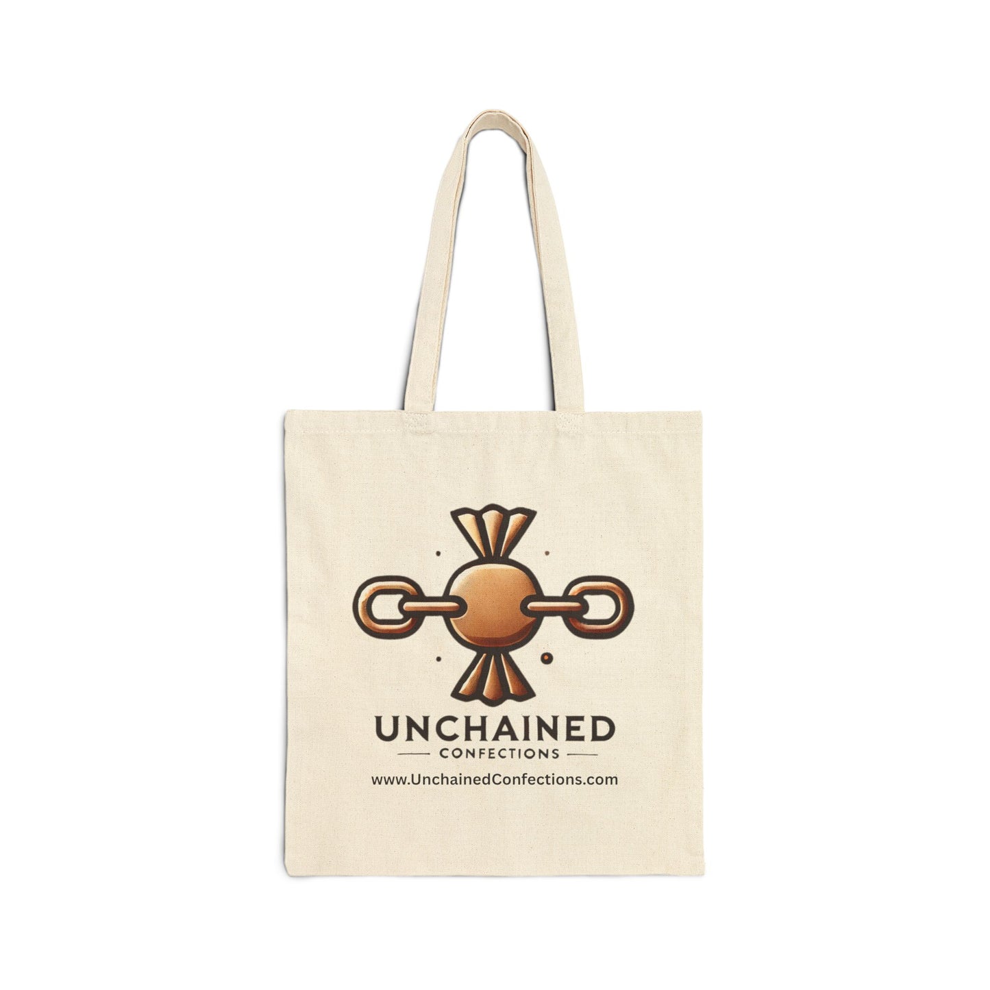 Unchained Connections Cotton Canvas Tote Bag | Eco-Friendly Shopping, Beach Bag, Daily Use, Gift for Her, Sustainable Style