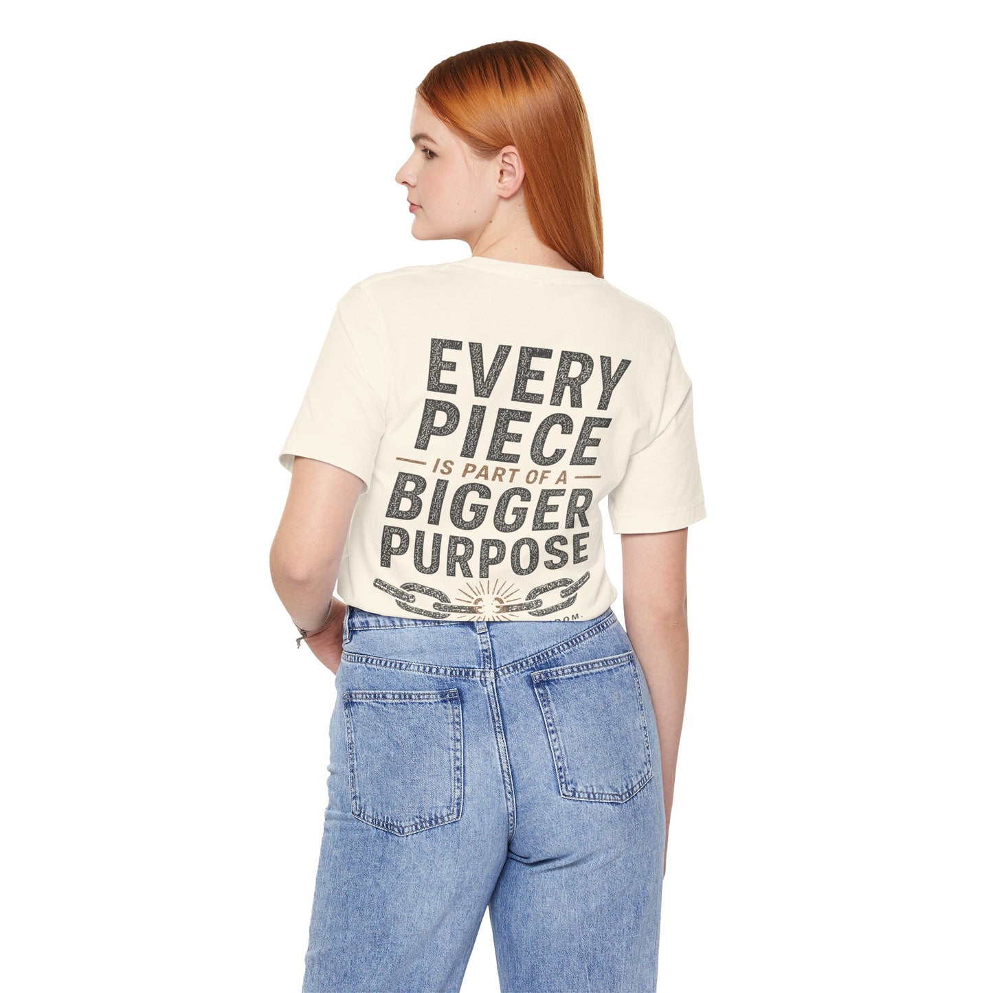 Unchained Confections Logo Tee — "Every Piece Is Part of a Bigger Purpose" Inspirational T‑Shirt