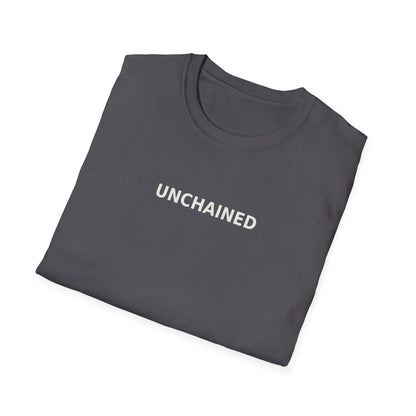Unchained Statement Shirt “Don’t Judge, Jesus Came to Save” Back Graphic