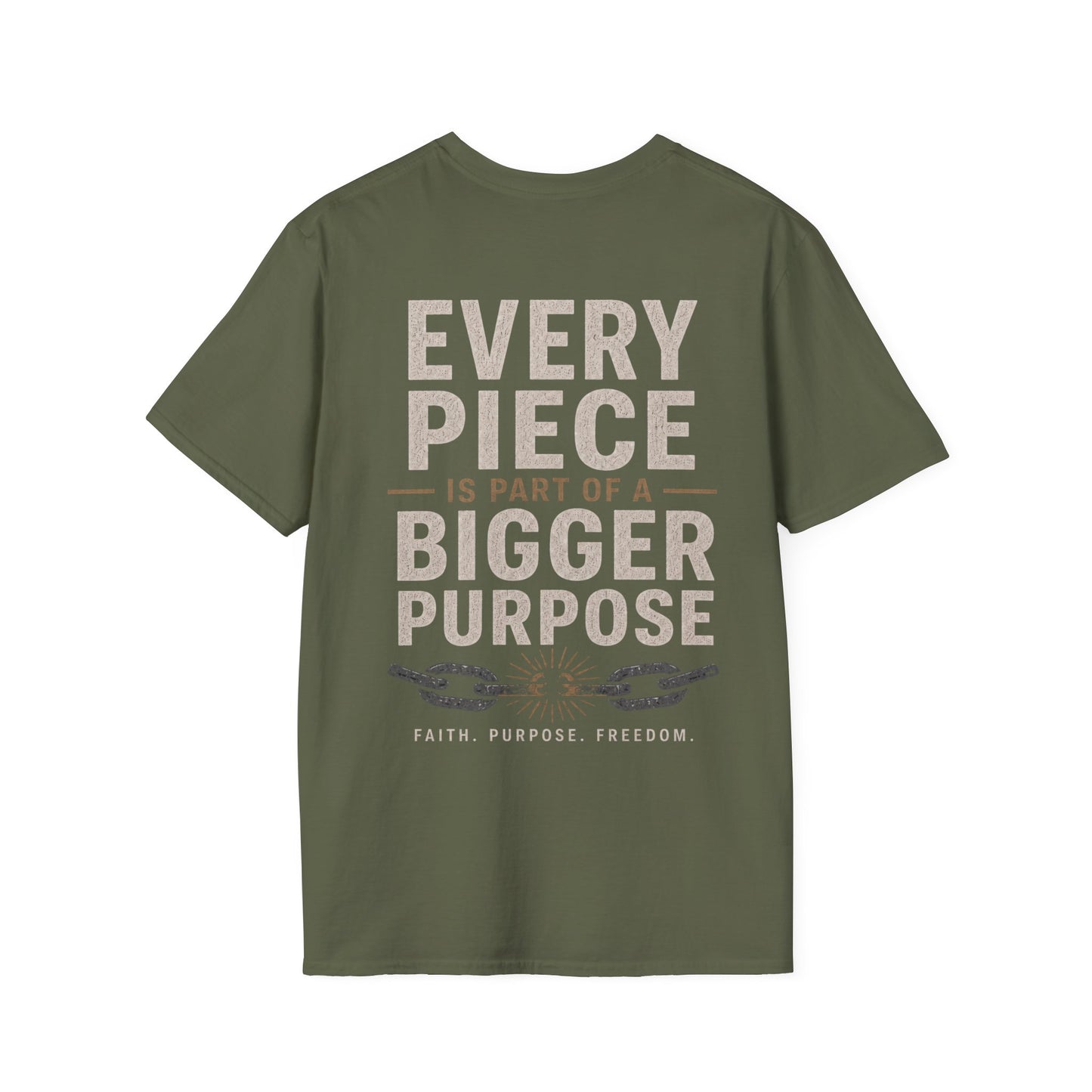 Unchained Supporter- Every Piece Is Part of a Bigger Purpose Tee | Faith-Based Graphic T-Shirt