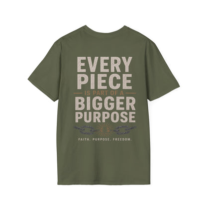 Unchained Supporter- Every Piece Is Part of a Bigger Purpose Tee | Faith-Based Graphic T-Shirt