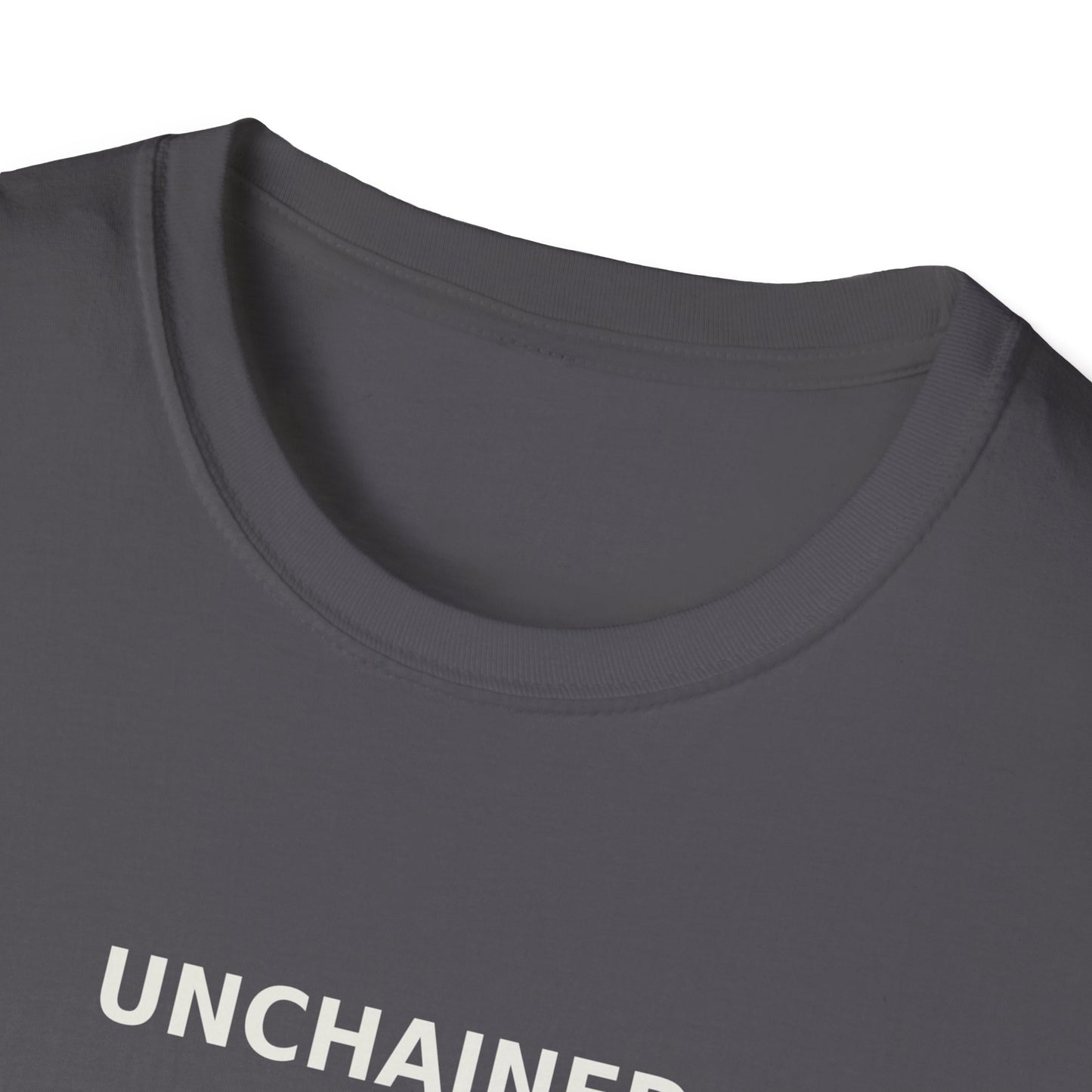 Unchained Statement Shirt “Don’t Judge, Jesus Came to Save” Back Graphic