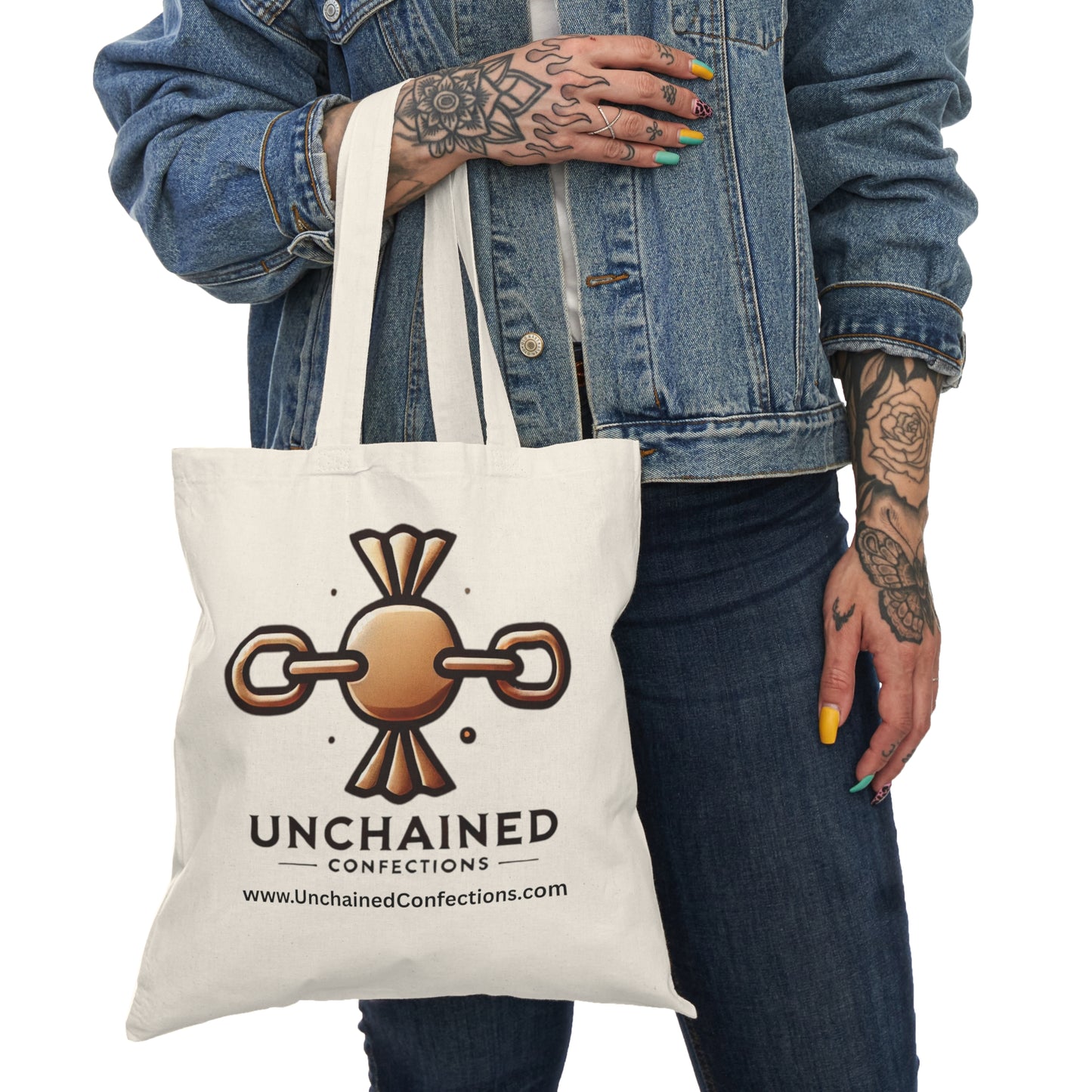 Unchained Confections Logo Tote Bag – Everyday Carry with Style