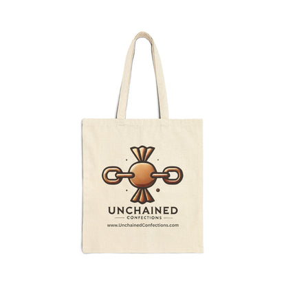 Unchained Connections Cotton Canvas Tote Bag | Eco-Friendly Shopping, Beach Bag, Daily Use, Gift for Her, Sustainable Style