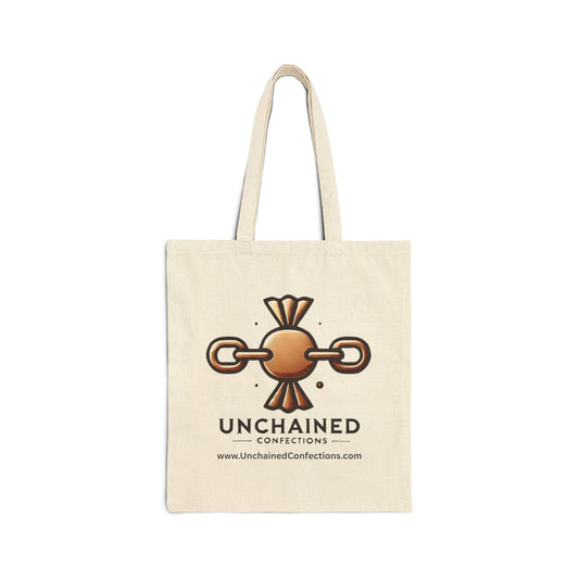 Unchained Connections Cotton Canvas Tote Bag | Eco-Friendly Shopping, Beach Bag, Daily Use, Gift for Her, Sustainable Style