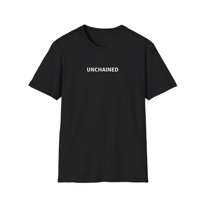 Unchained Statement Shirt “Don’t Judge, Jesus Came to Save” Back Graphic
