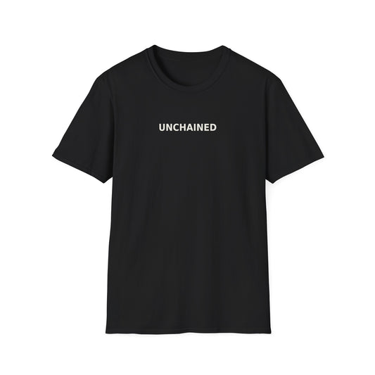Unchained Statement Shirt “Don’t Judge, Jesus Came to Save” Back Graphic