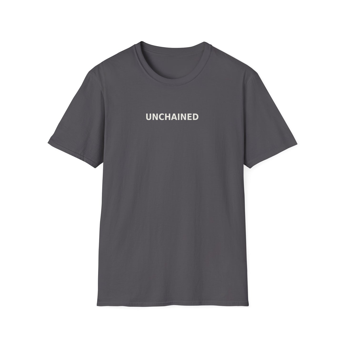 Unchained Statement Shirt “Don’t Judge, Jesus Came to Save” Back Graphic