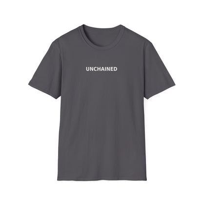 Unchained Statement Shirt “Don’t Judge, Jesus Came to Save” Back Graphic