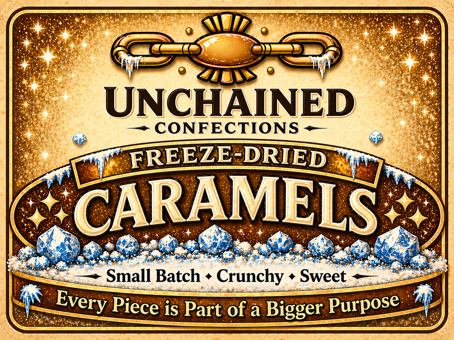 Freeze-Dried Vanilla Caramels