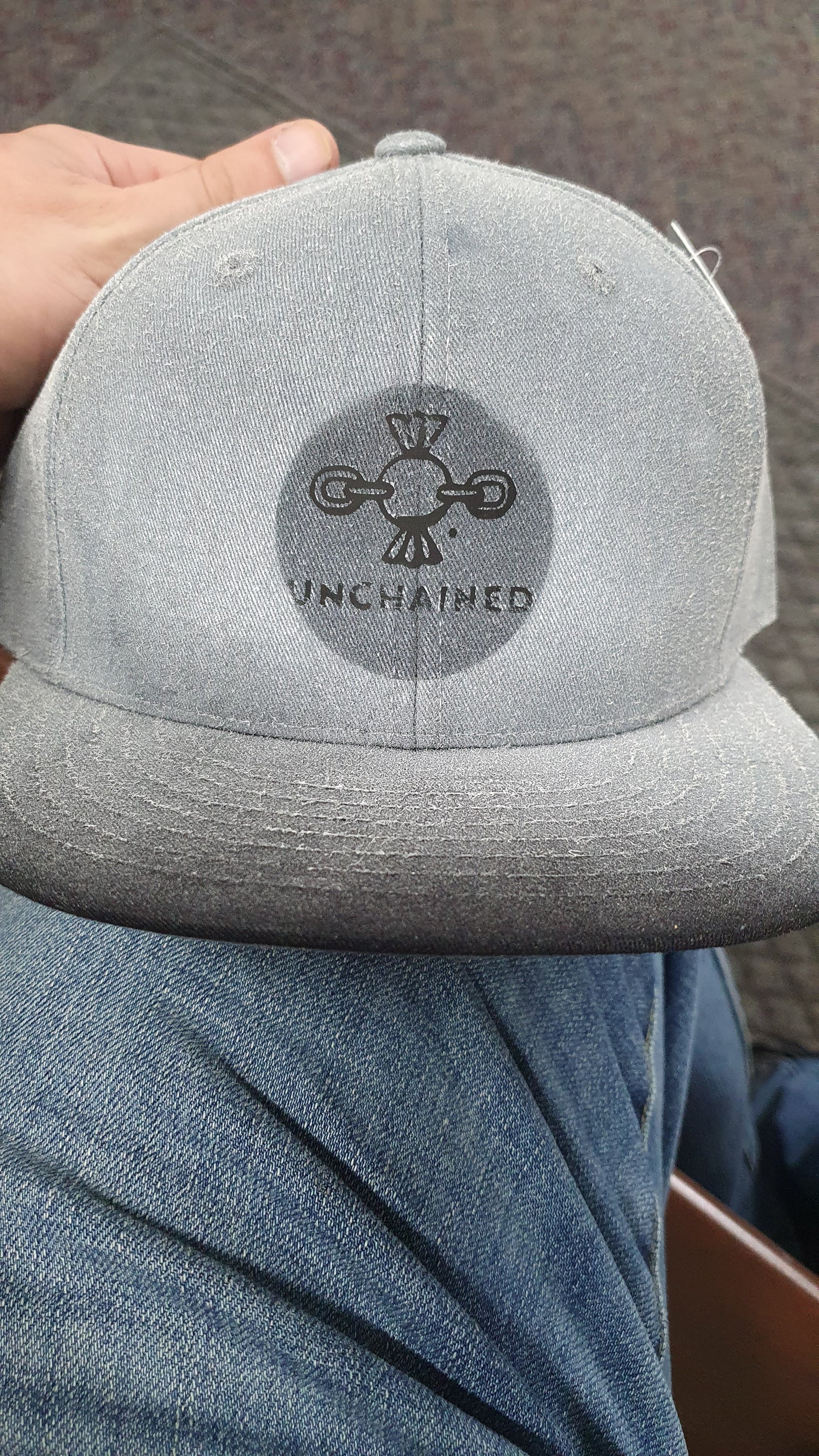 Unchained Confections Snapback flat brim brand hat