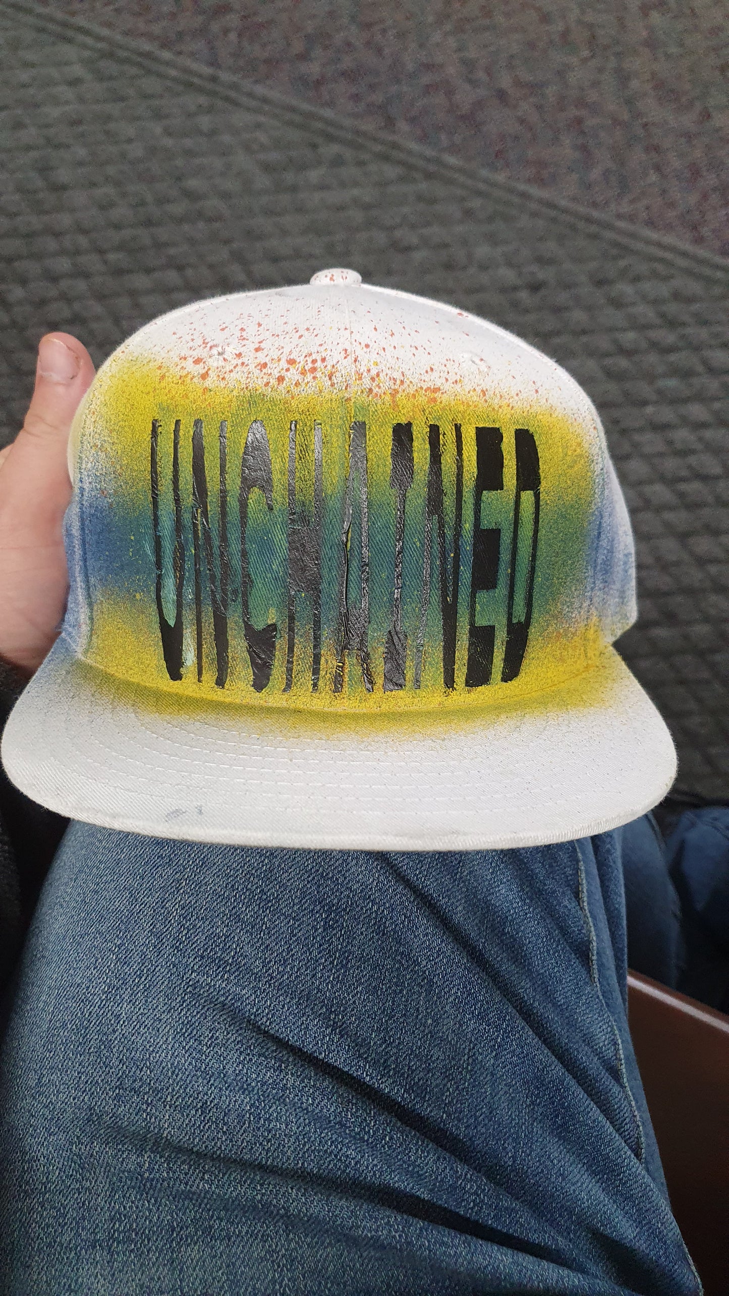 Unchained Confections Snapback flat brim brand hat